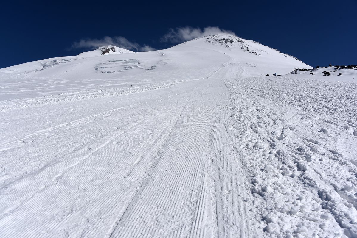 06A Pastukhov Rocks With Mount Elbrus West And East Summits Above